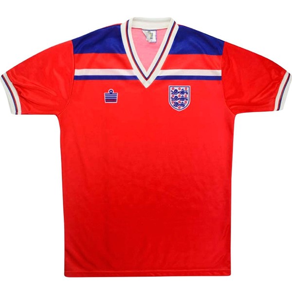 Auswärtstrikot Thailand England Retro 1980 Rote Günstige Fußballtrikots